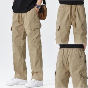 Casual Mens Straight Leg Workwear Pants Autumn New American Style Loose Fit Trousers Spring Autumn Fashion Youthful Energy