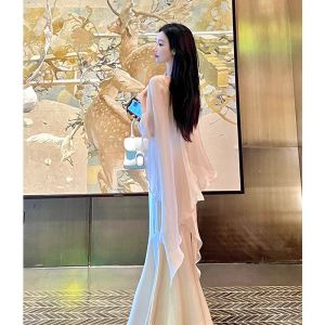 chaqi | Chic Ultra-Fairy Summer Womens Short Shells Outerwear V-Neck Breathable Sun Protection Clothing With Skirt Airy Cover Up