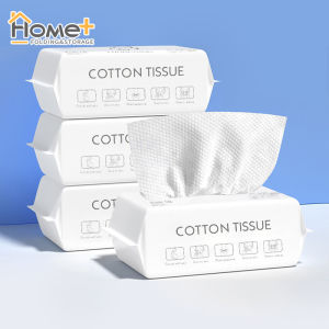 (HOME+) 60PCS Disposable Face Towel Cotton Soft Towel Wipe Face Towel