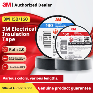 3M | 3M 150 Electrical Tape PVC Colorful Electrical Insulation Tape Fire Resistant Flame Retardant Electrical Tape