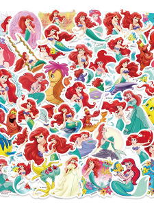Disneys Little Mermaid Ariel Stickers Cute Mermaid Princess Doodle Decals for Mobile Phone Case Luggage Waterproof Decoration