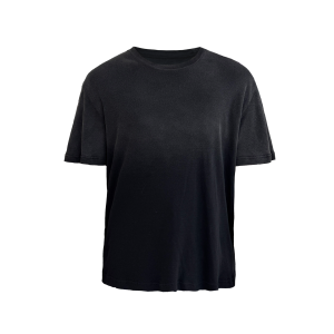 JCAESAR STUDIO | Faded Stonewashed Tee Shirt with Long Staple Cotton and Snowflake Linen-like Finish