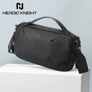 Heroic Knight Waterproof Mens Shoulder Crossbody Chest Bag - Durable Lightweight Ideal for Travel Daily Work - Messenger Sling Pack