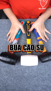 Búa cao su đen 220g-900g WADFOW búa cầm tay mini Chất liệu: Cao su chịu dầu và chịu mài mòn XTOOLs