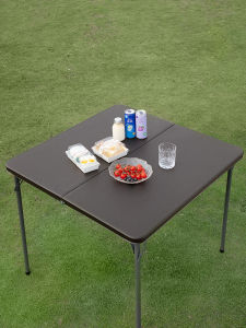 Portable Folding Table LiFeng Camping Table Outdoor Stall Selling Mahjong Table Simple Modern Home Use Table Plastic Square Desk