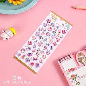 3D Resin Stickers Cute Clear Epoxy Decals for Journals & Scrapbooks Creative Craft Supplies for Girls