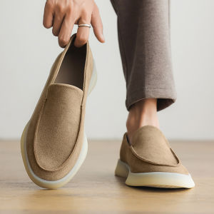 Leather Vintage Slip-on Loafer Shoe