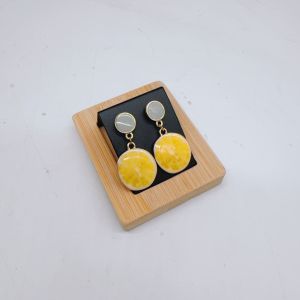 Giá Đỡ Trưng Bày Bông Tai Bằng Gỗ Tre Khay Đựng Trang Sức Bằng Da PU Nhung Dùng Cho Quầy Cửa Sổ Đạo Cụ Trưng Bày Tự Làm