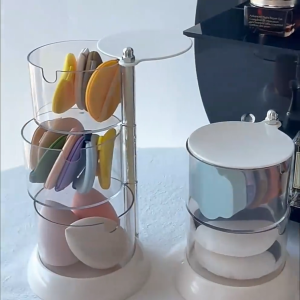 Rak Putar Bulat Susun Rak Perhiasan Anting / Kotak Penyimpanan Serbaguna / Storage Aksesoris CF K137