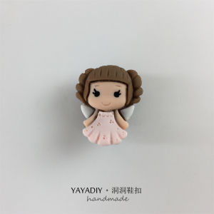 Cartoon Mermaid Hole Shoes Buckle Fit Crocs Hole Shoes Cute Wild Shoe Ornament Removable Slippers Ornament