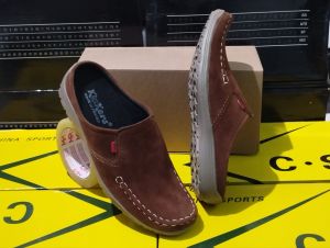 Sepatu Hitam Bustong Sandal Sepatu Casual Pria Formal Selop Kerja Terbaru