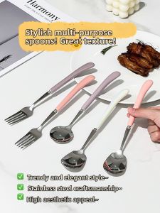 XIAOHUANGLU | Child Safe 304 Stainless Steel Food Grade Long Handle Fruit Fork
