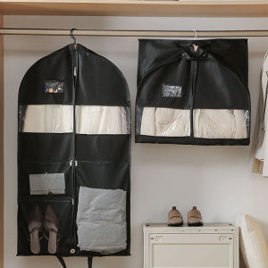 Portable Dustproof Clothing Covers Coat Suit Dress Protector Hanging Garment Bags Closet Organizer Clothes Dust Cover