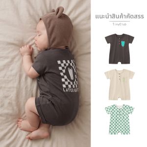 tinyclvb | Bodysuit Ngắn Tay Mở Khoang Bụng Cho Trẻ Sơ Sinh