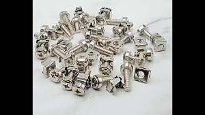 (Mạ niken) M6 Vít đệm vương miện vít lắp tủ rack M6