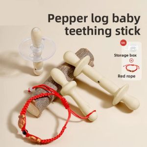 MONLEYTA | Baby Teething Stick Soothing Toy Wooden Chew Stick For Infants 3 Months And Above Comforting Biting Joy Plaything From Taiwan