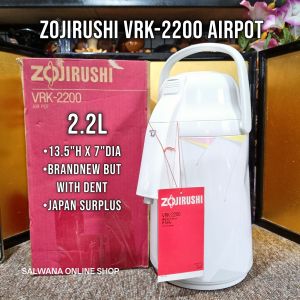 2.2L ZOJIRUSHI VRK-2200 AIRPOT THERMOS • JAPAN SURPLUS
