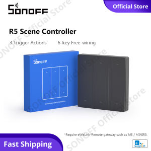 SONOFF SwitchMan R5 Scene Controller 6-key Free-wiring eWeLink-Remote Stick-on Remote Control Multi-way Control for M5 MINIR3 Required eWeLink-Remote Gateway