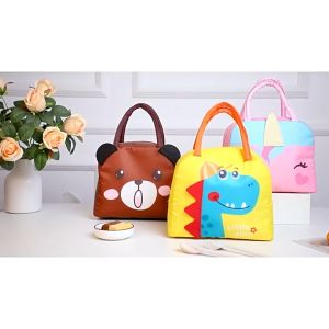 Murah Banget - Tas Bekal Anak Karakter Lucu / Lunch Cooler Bag Tahan Panas / Tas Bekal Makan Siang / Lunch Bag Piknik / Tas Bekal Anak Sekolah