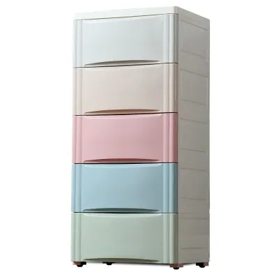Thickened Plastic Drawer Type Storage Box Cabinet Home Use Organizer Five Drawers Baby Wardrobe Childrens Storage Cabinet