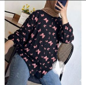 Blouse atasan rayon kerah sanghai ld 120