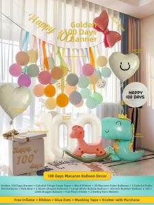 ETY | Celebration Decorations Party Balloons for 100 Days Baby