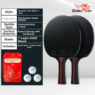 Double Fish | Professional and Beginner Friendly Table Tennis Racket