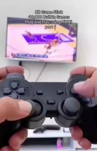 K8 Game Stick 64G 4K HD Built-in 40000+ Games 2 Set Controller & Stick Dual Wireless 2.4GHz Controller Retro Console TV Stick