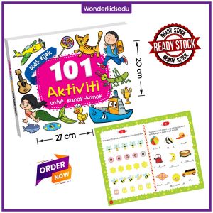 Wonderkidsedu 101 Aktiviti untuk Kanak-Kanak Didik Bijak Bestari Ceria & Cerdik Berseronok dengan Buku Aktiviti