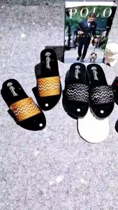 SANDAL WEDGES WANITA SLOP BATIK TERBARU 2025 SENDAL SLOP KONDANGAN SIMPEL