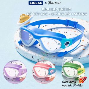 Kính bơi trẻ em Youyou khung lớn Kèm nút bịt tai - Kính Độ Nét Cao chống sương mờ chống nước KB6932