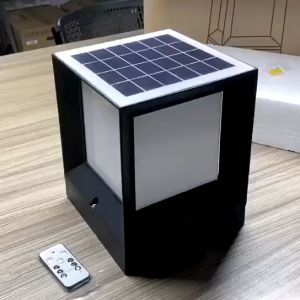 Solar Gate Light Pillar Light Outdoor Lighting Waterproof LED Lampu Pagar Aluminium