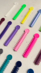 Colorful Rubber craft Design Rubber Power O Ties