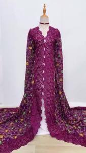 High Quality 5Yards African Swiss Voile Lace Fabric Pink Floral Embroidered with Stones Hollow Out Cotton Lace For Wedding Dress