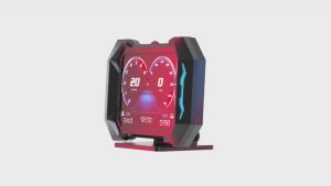 RYSJM | P25 Car HUD OBD2 Multifunctional On-board Computer GPS Speedometer Windshield Projector Tacho Turbo RPM Digital Security Alarm