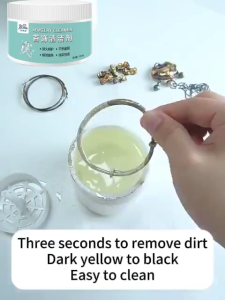 100/200ml Gold Silver Cleaner Liquid Jewelry Cleaner Reusable Anti-Tarnish Jewelry Cleaner for Gold Silver Diamonds Polishing