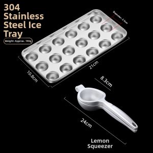 CHUANQIMINGMEI | Stainless Steel Spherical Ice Mold for Whisky