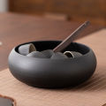 Large Set Ceramic Accessories Used Bowl Mixer Washer Tea Tray Japanese Style Fresh Massage Design. 