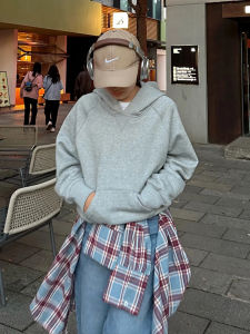 SUHUIQIAN | Short Lightweight Korean Style Hooded Sweatshirt for Small Women Spring
