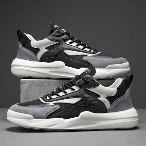 Spring 2025 Mens Low-Top Casual Running Shoes Lightweight Breathable Shock Absorption Sports Sneakers Trendy Fashion Footwear