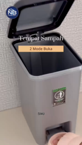 Tempat Sampah Injak Mode Push 15 Liter Eco Trash Bin Taiwan DBI-15