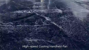 High-performance silent handheld fan |   100 levels of adjustment |   5200mah large capacity |   Portable ice-cooled outdoor fan