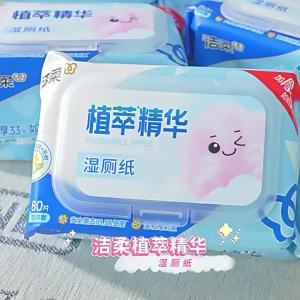 C&S | Toilet Clean Disposable Flushable Wet Wipes 80 Pieces