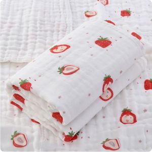Pure Cotton Baby Bath Towel Swaddle Wrap for Newborn Children Fabric Soft Durable Easy to Wash Ideal for Bath Time