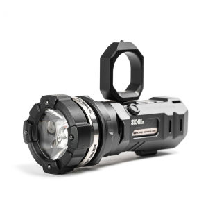 LOOP GEAR SK01S Đèn Pin LED Có Thể Sạc Lại 1600LM SFT40 Tia Sáng Khoảng Cách 500M Hợp Kim Nhôm Màu Đen Để Cắm Trại Hiệu Ứng Ánh Sáng Xung Quanh
