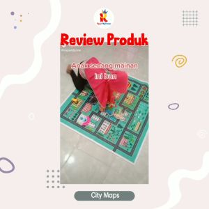 Raja Kidzone Mainan Edukasi Playmap Peta Lintasan Mobil / Truk