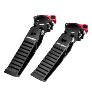 เก้าอี้ตกปลาพร้อมแผ่นรองเท้ากันลื่นแบบพับได้ที่ทำจากอะลูมิเนียมหนา ชุดเครื่องมือตกปลากลางแจ้ง แผ่นรองเท้ากันลื่นสำหรับเก้าอี้ตกปลา