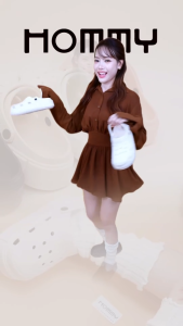 【พื้นหนา 6 CM - รุ่นใหม่2025】HST รองเท้าแตะ แฟชั่น รองเท้าหัวโต แบบมีสายรัด ใส่สบาย (SH-1)