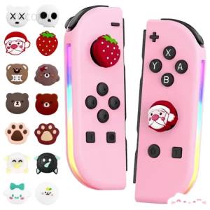 2PCS Silicone Thumb Stick Caps For Switch/Switch OLED/Switch Lite Joystick Covers for Joy Controller NS Switch Accessories