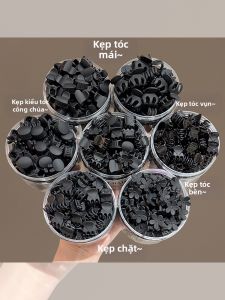 NING ZHOU | Kẹp Tóc Trán Dành Cho Tóc Ngố Nhỏ Màu Đen